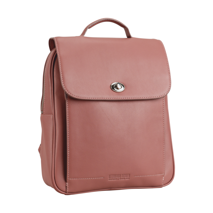 Leonhard Heyden Nizza City-Rucksack Altrosa