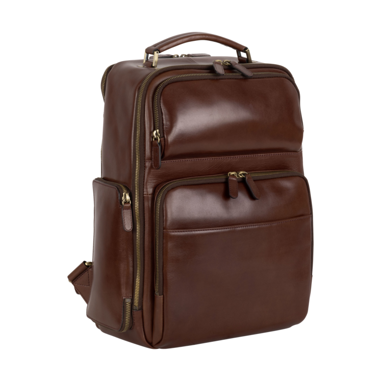 Leonhard Heyden Cambridge Business-Rucksack Rotbraun