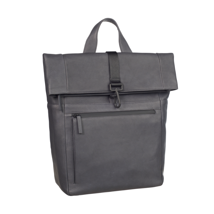 Leonhard Heyden Den Haag Rucksack Rolltop Grau